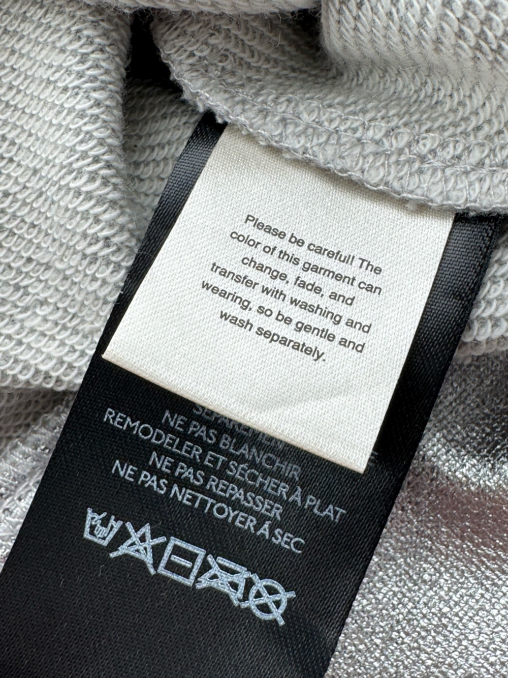 Anthropologie Pilcro Metallic Silver Cropped Sweatshirt XS French Terry - Picture 7 of 10